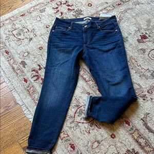 LOFT Dark Blue Curvy Skinny Crop Ankle Jeans Women’s 12 New With Tags